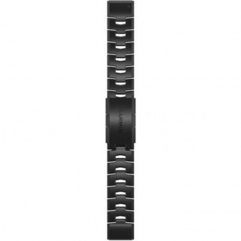 Ремешок GARMIN QUICKFIT 22MM BAND VENTED TITANIUM BRACELET WITH CARBON GRAY DLC COATING