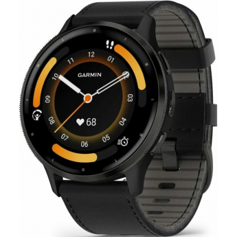 Смарт-часы GARMIN VENU 3 SLATE STAINLESS STEEL BEZEL WITH BLACK CASE AND SILICONE BAND